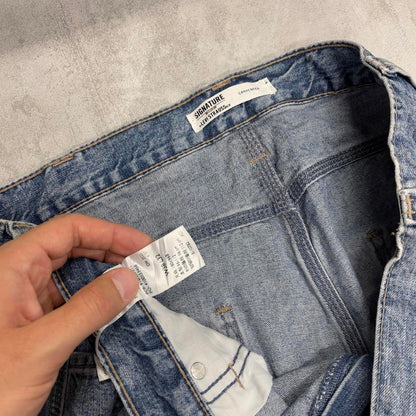 Blue baggy Levis carpenter jeans W38L32 loose wide leg thick denim 90s style cargos
