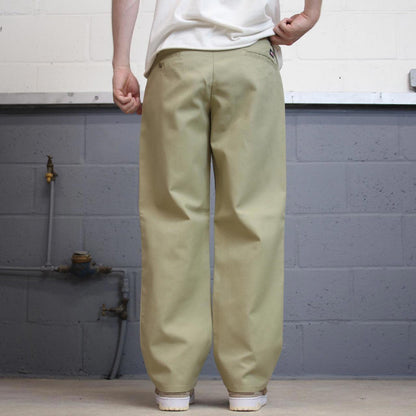 Khaki Dickies Pants W32L30 loose twill chino 90s style skater pants
