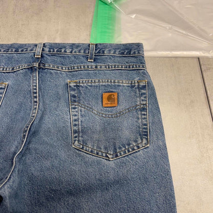 Blue Carhartt jeans W38L29 loose denim 90s style skater jeans