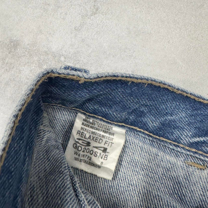 Dickies carpenter skate jorts W36 blue Loose relaxed fit denim cargo summer skate shorts