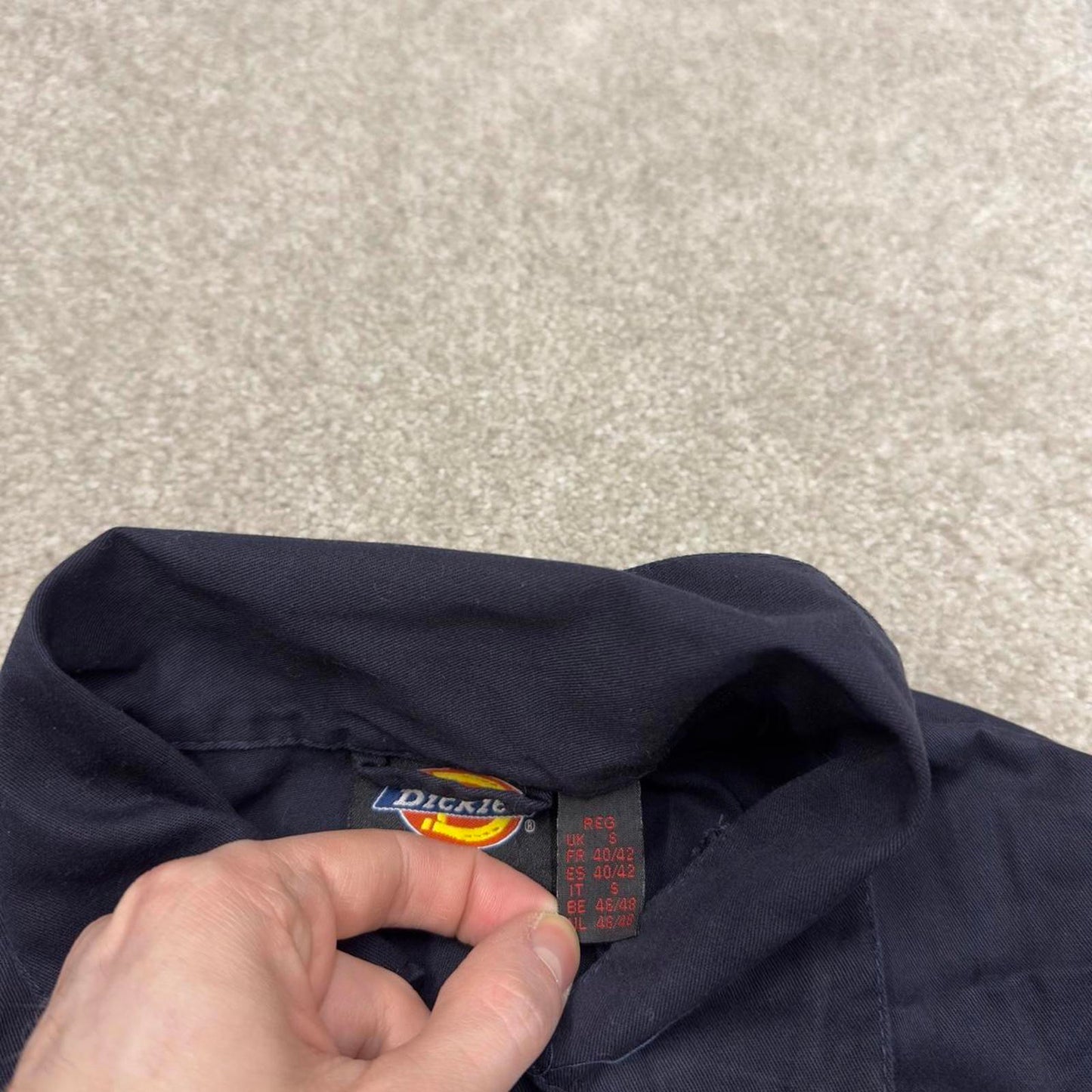 Y2k Dickies boilersuit workwear coveralls navy Short sleeve work jumpsuit overalls
