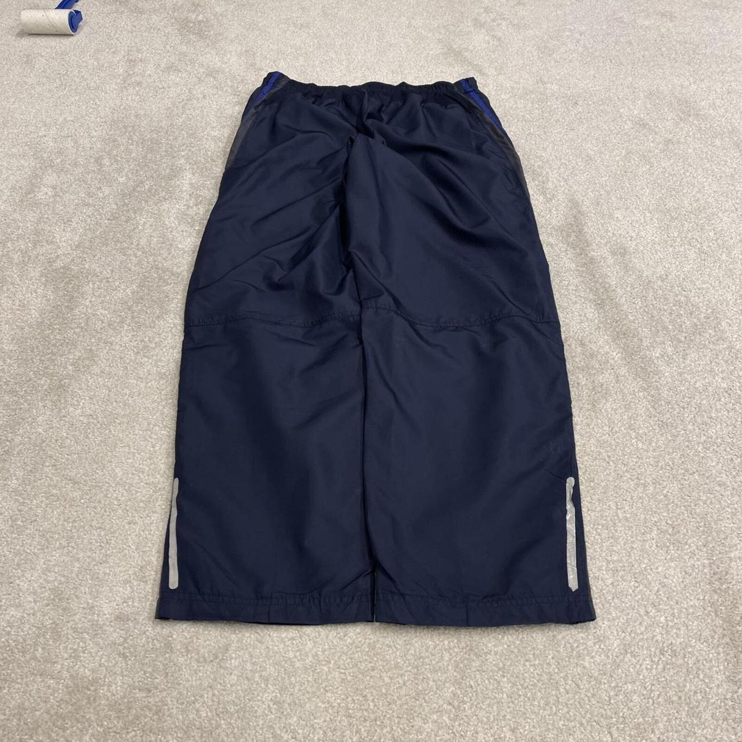 Starter baggy tracksuit bottoms wide leg navy Loose floaty print logo mesh lined track pants