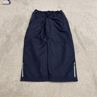 Starter baggy tracksuit bottoms wide leg navy Loose floaty print logo mesh lined track pants