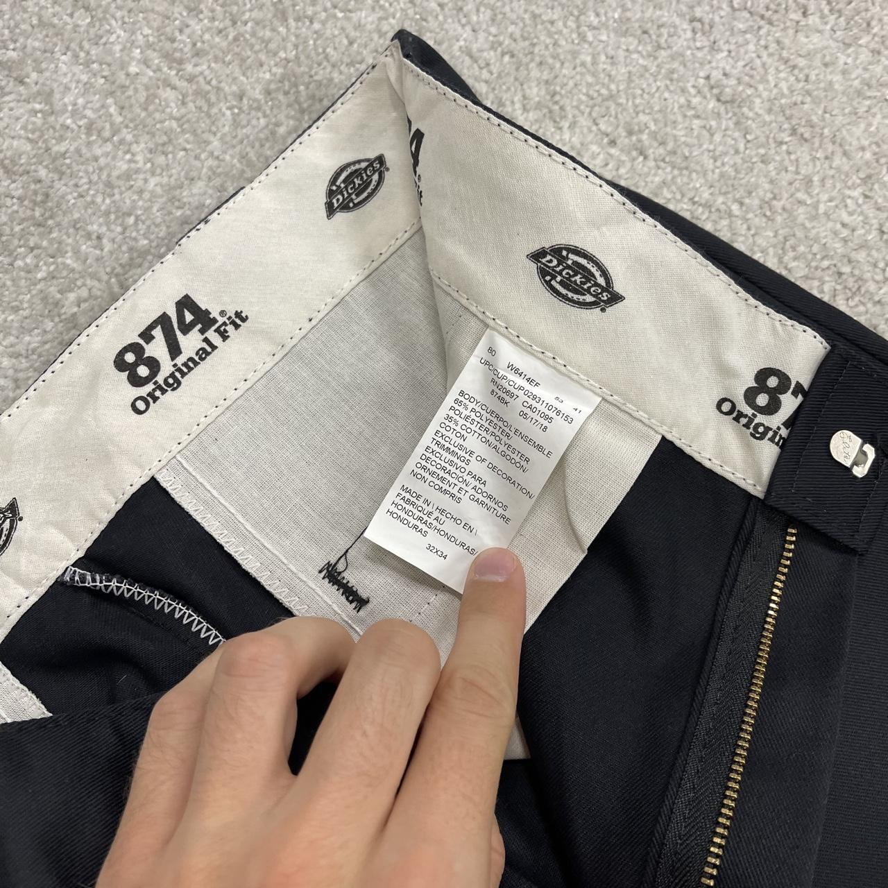 Y2K Dickies 874 work pants black W32L34 original fit Straight fit chino skater style trousers