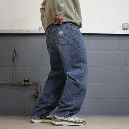 Y2K vintage Carhartt jeans blue 40x30 Loose relaxed fit denim skate style work pants