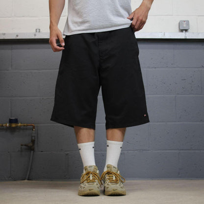 Dickies baggy carpenter shorts chino black Chino style skater shorts long wide leg festival