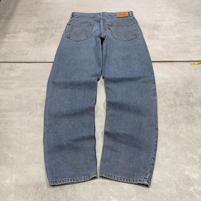 Baggy Levis 550 jeans W34 L34 blue loose 90s relaxed style skater jeans red tab logo