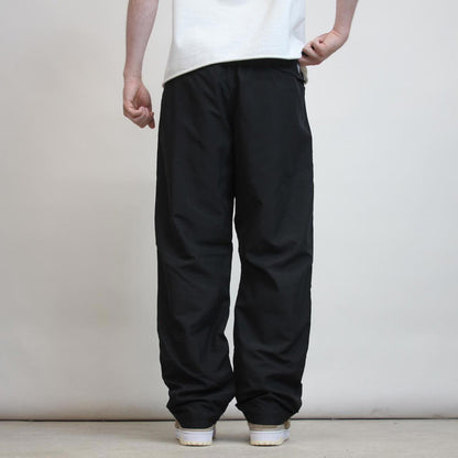 Black Adidas Trackies L y2k loose floaty leg fleece lined joggers