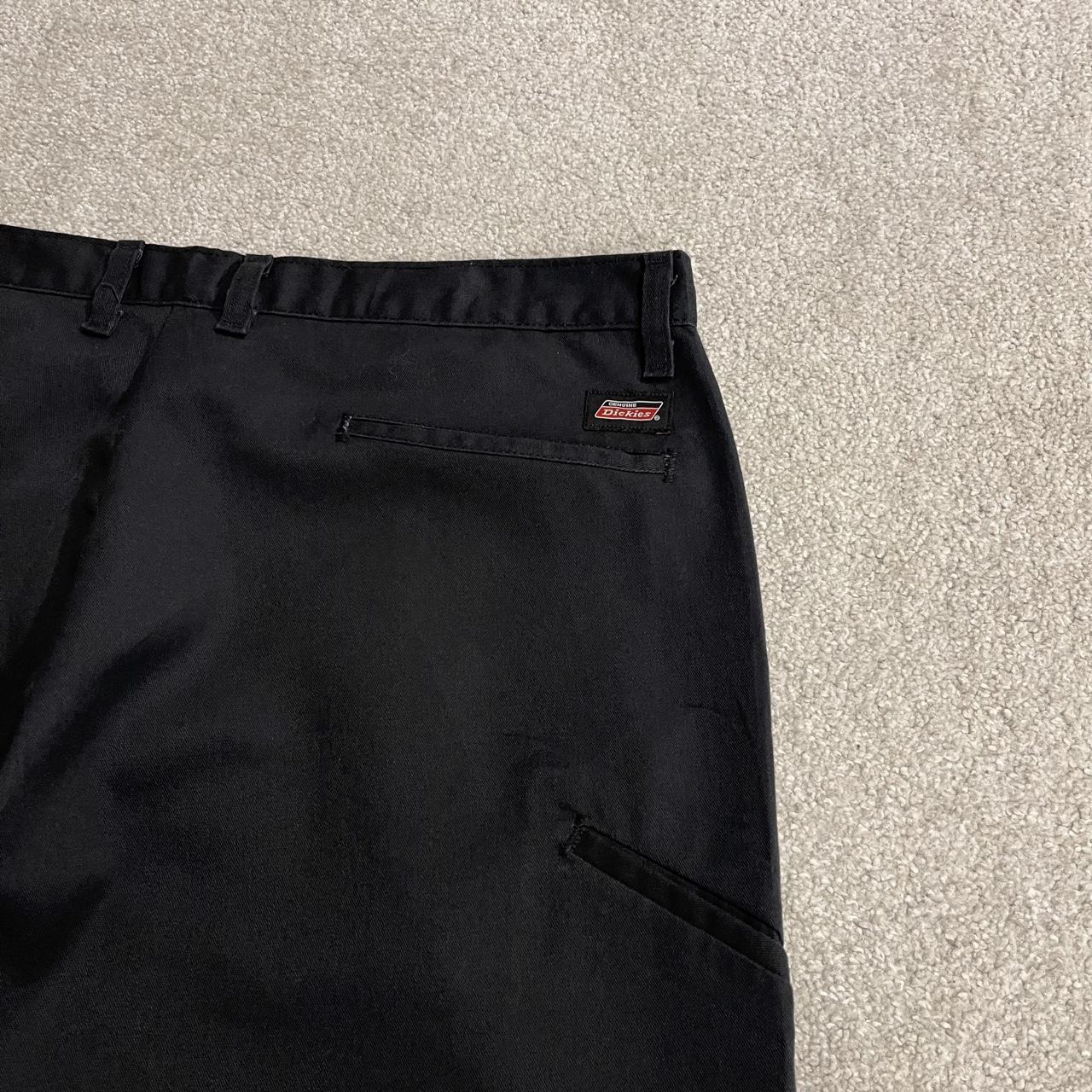 Dickies baggy double knee pants black W38L32 Loose fit chino skate work trousers