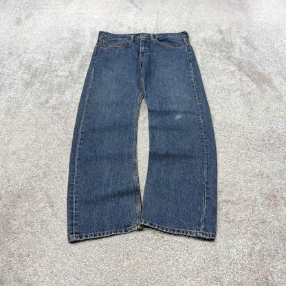 Y2k Levi's 505 jeans blue Straight leg denim pants red tab logo