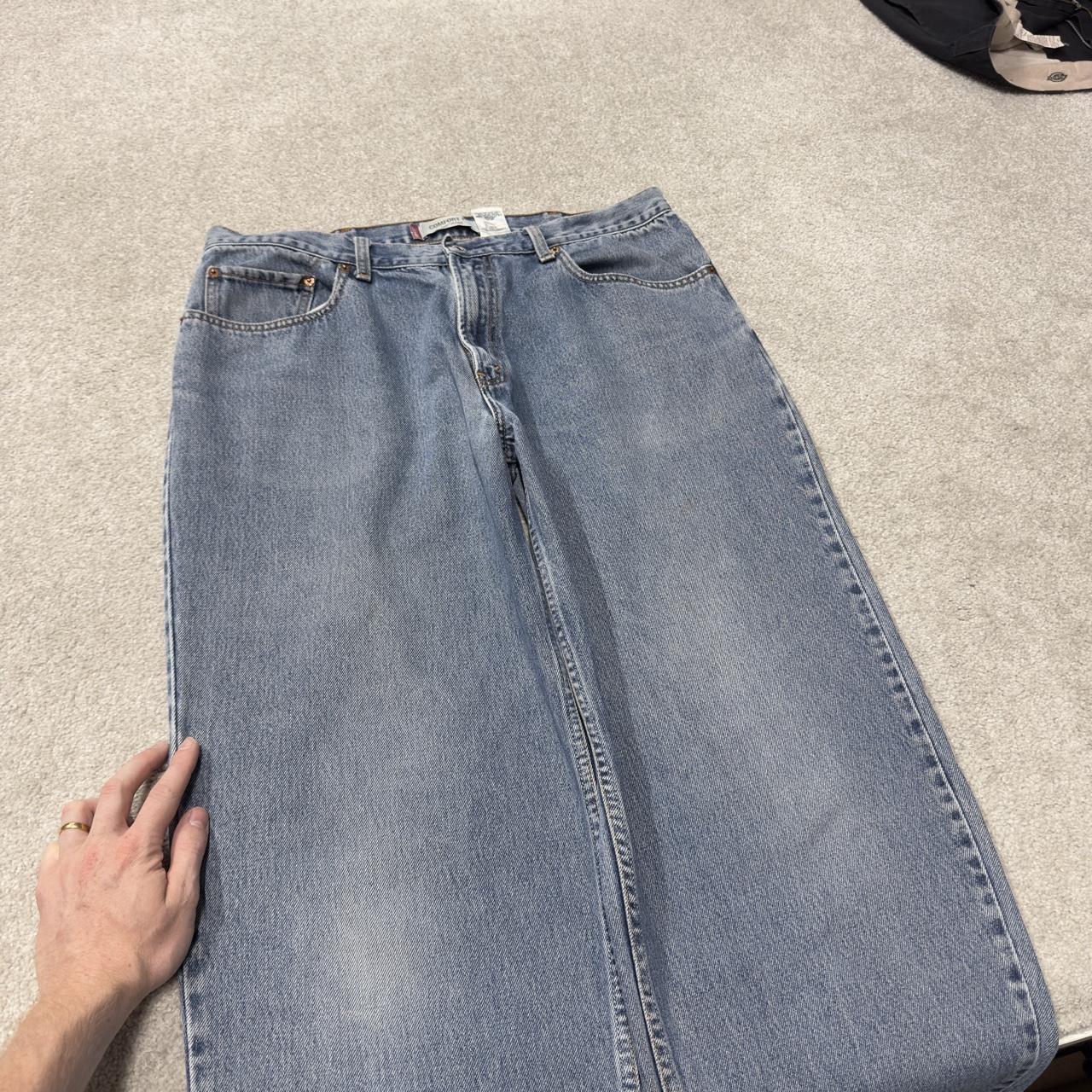 Levi’s baggy jeans 560 comfort fit y2k blue Wide leg 100% cotton skater style pants red tab logo