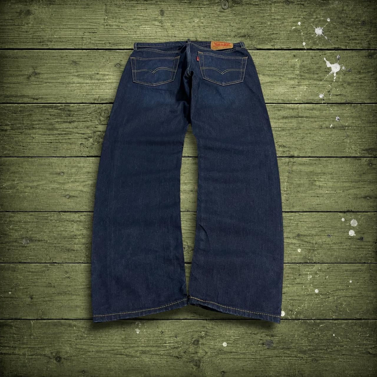 Levi's 505 straight fit jeans y2k blue Regular straight leg denim pants red tab logo