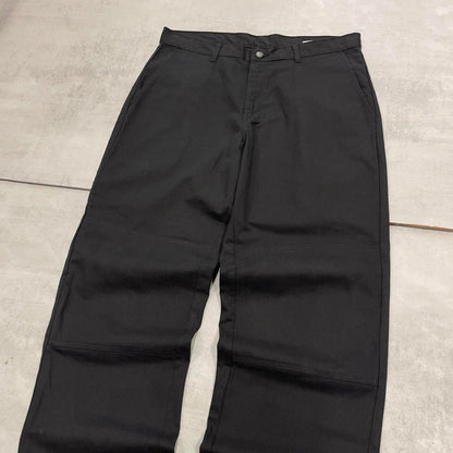 Baggy Dickies double knee carpenter pants W34L30 black 90s skate style loose leg cargos