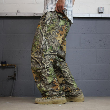 Y2K convertible Mossy Oak camo trousers / shorts lightweight technical outdoors hiking pants