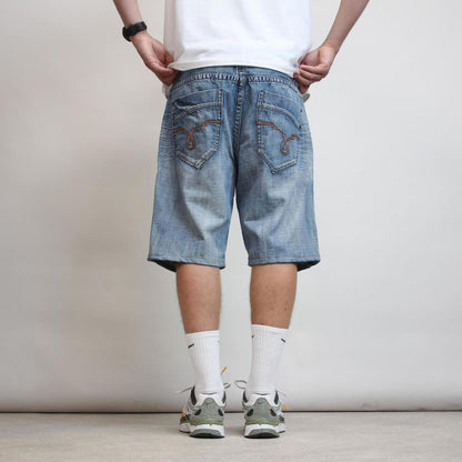 Embroidered Ecko denim shorts W38