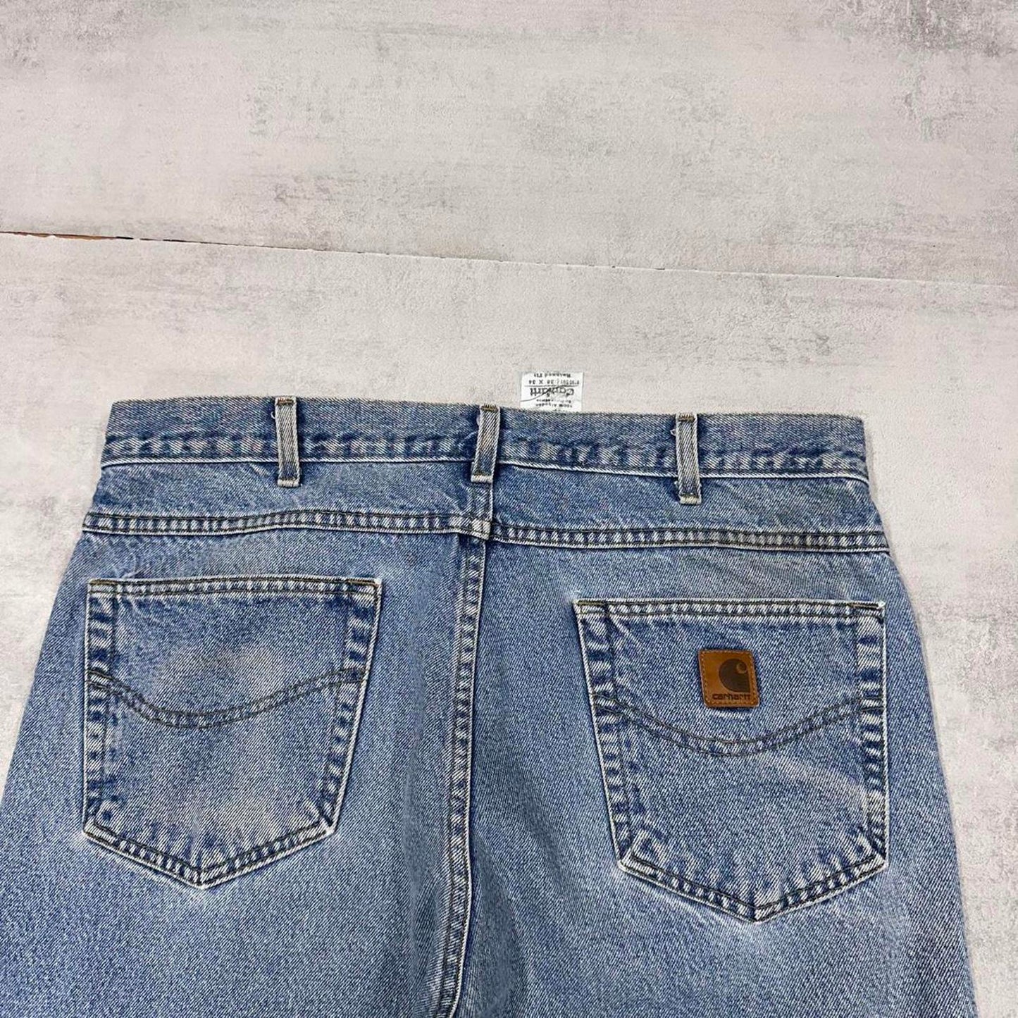 Mens vintage Carhartt jeans W36 L34 blue loose relaxed 90s style jeans