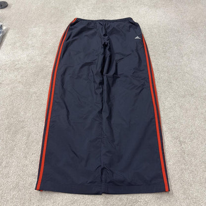Baggy Y2K Adidas tracksuit bottoms navy XL Embroidered side stripe track pants