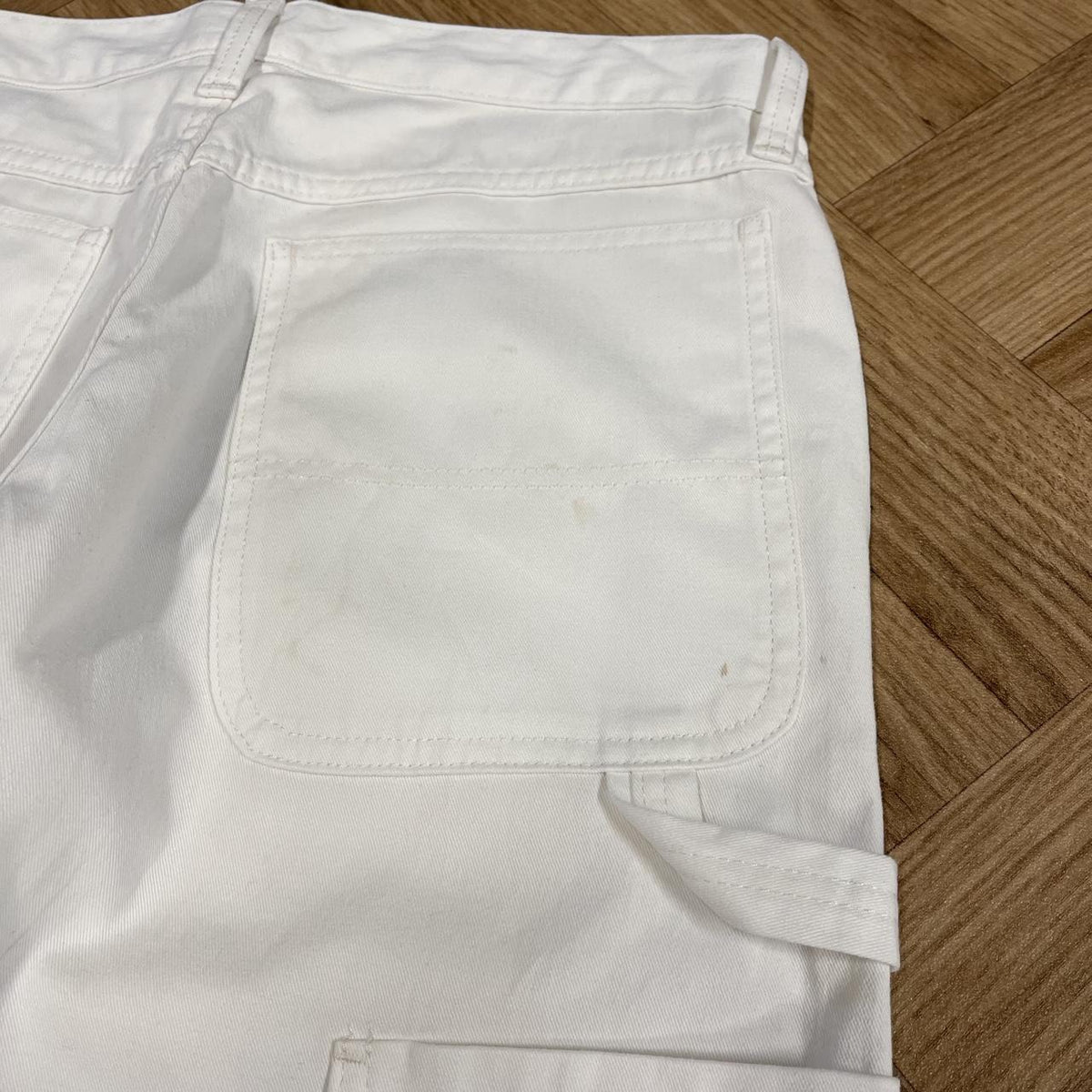 Wrangler carpenter jeans white y2k Loose straight utility workwear skate trousers