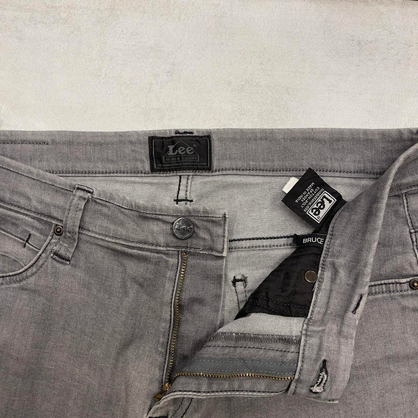 Mens grey Lee jorts W32