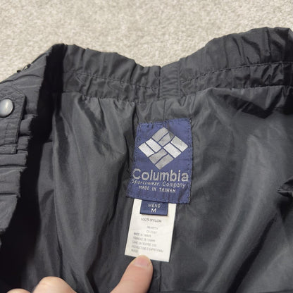 Columbia y2k hiking utility tech pants black medium Waterproof loose outdoors pants