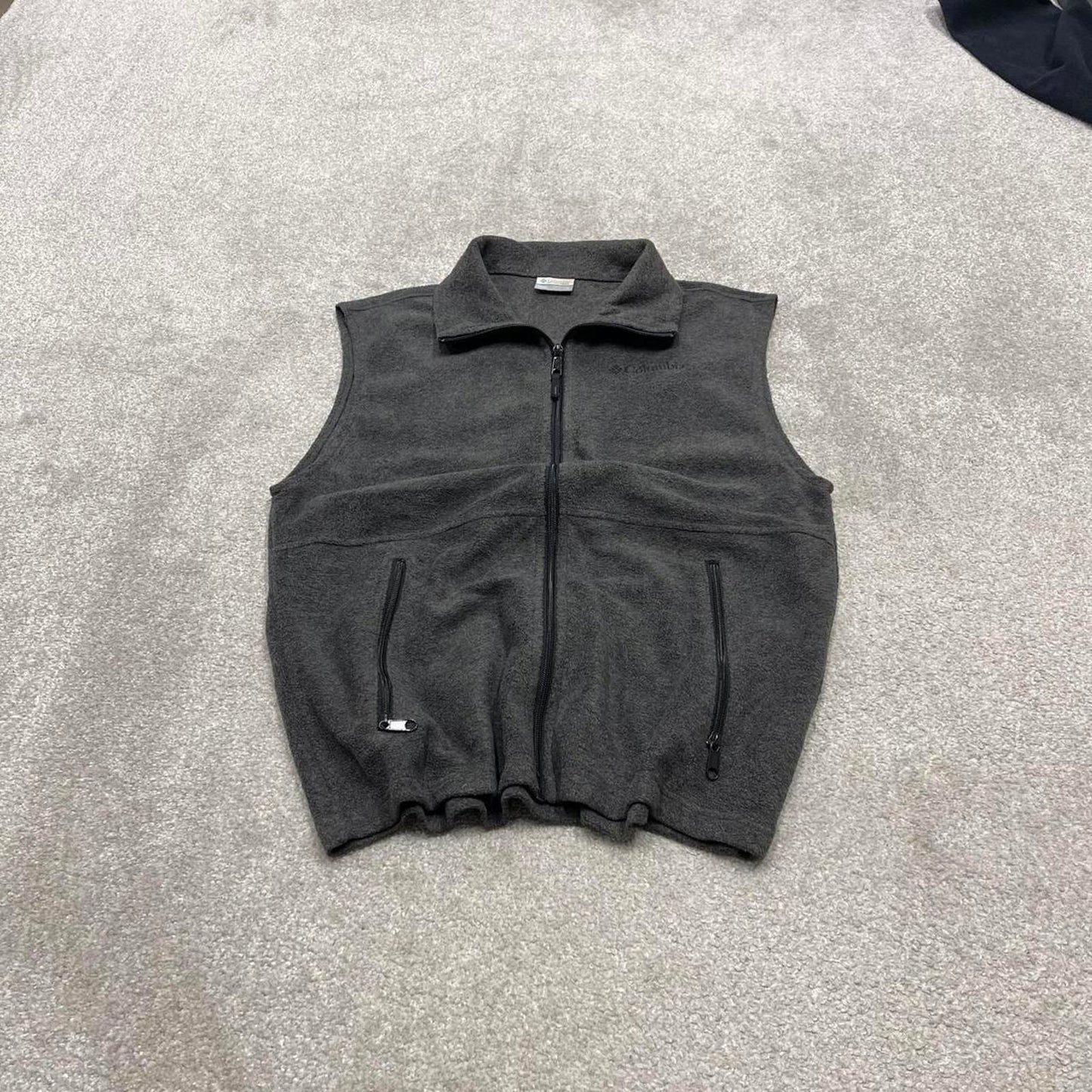 Columbia technical fleece gilet S full zip up y2k style autumn