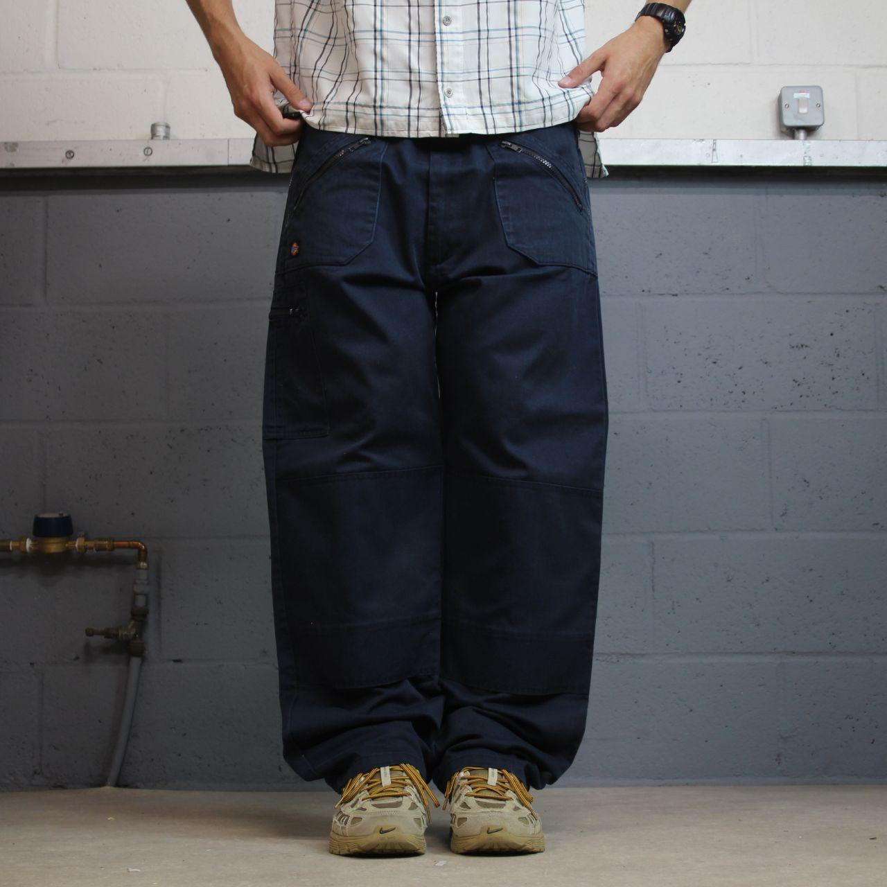 Dickies double knee works pants navy W38L30 Loose chino utility skate cargo work trousers