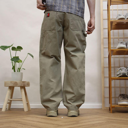 Wrangler Riggs carpenter jeans y2k Loose straight leg canvas utility workwear skate trousers