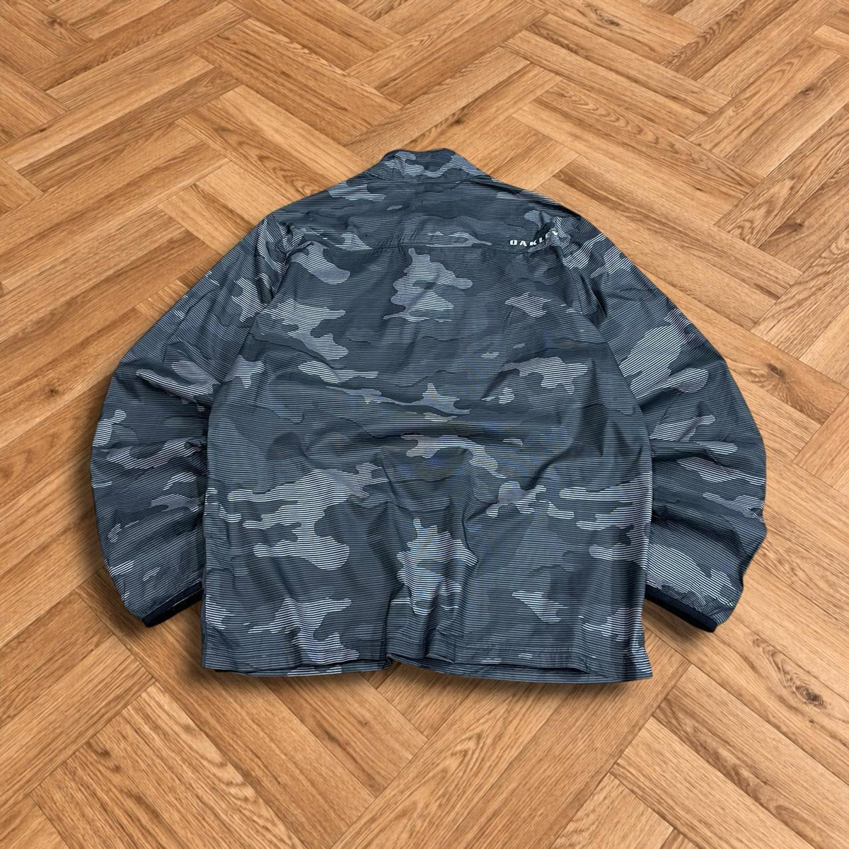 Y2K Oakley camo jacket lightweight technical Half zip thin autumn pull over coat