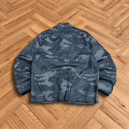 Y2K Oakley camo jacket lightweight technical Half zip thin autumn pull over coat