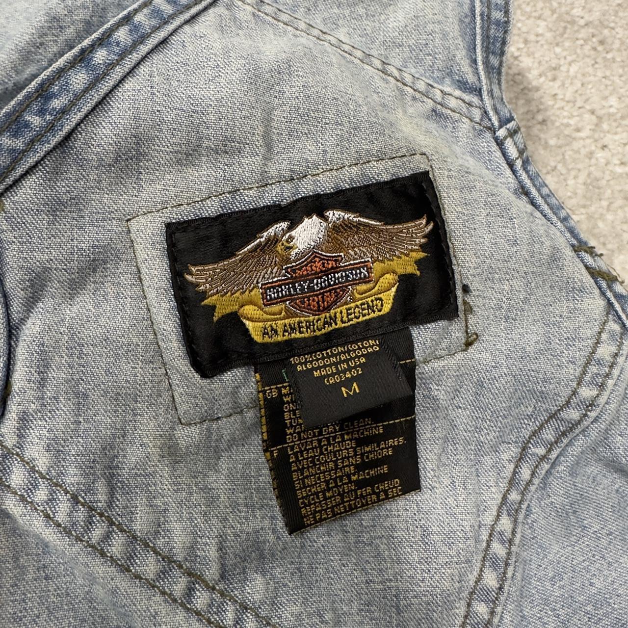 Harley Davidson dungarees denim overalls blue Vintage workwear bib & brace utility