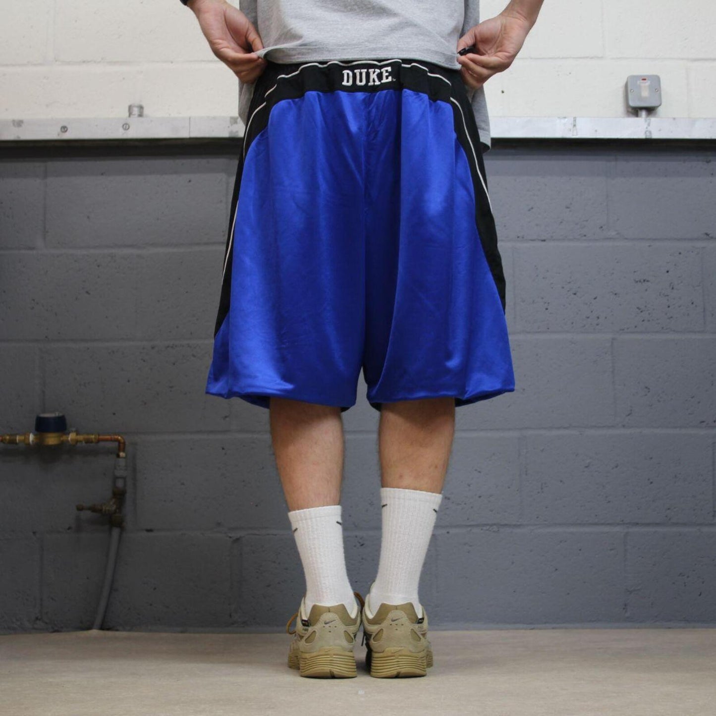 Baggy Nike sports shorts y2k blue DUKE basketball comfy loose floaty summer gym shorts