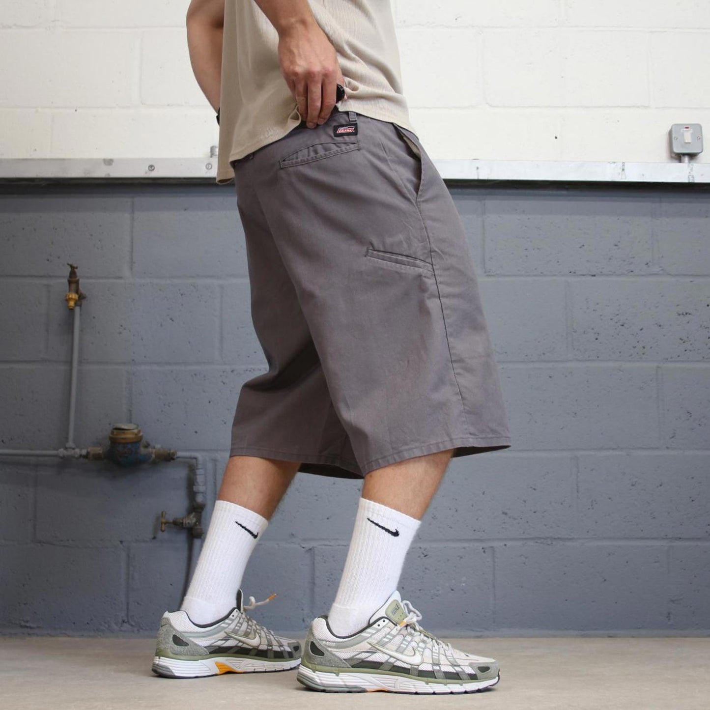 Baggy Grey Dickies carpenter shorts W38 Loose baggy chino style skate shorts