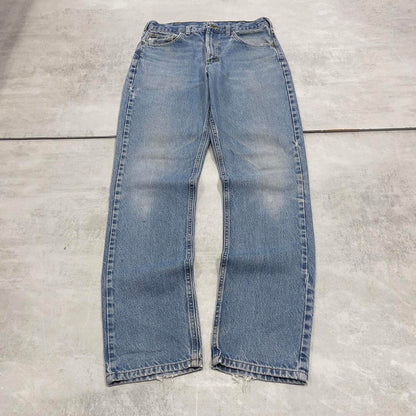 Blue vintage Carhartt jeans W32L34 90s skater style thick denim 5 pocket pants