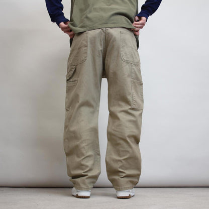 Wrangler carpenter trousers W38L30 sand beige 90s workwear skate style cargo pants