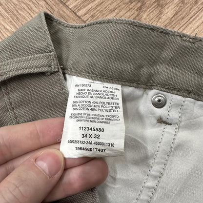 Vintage Wrangler carpenter jeans y2k Loose fit utility workwear cargo skate trousers