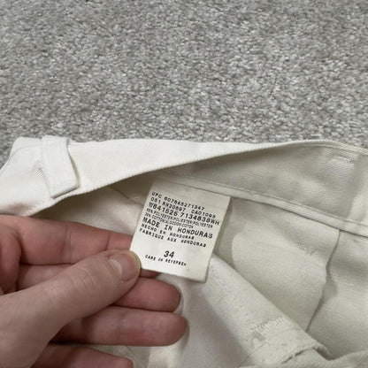 Dickies carpenter shorts long leg white Twill chino skater style shorts loose long leg