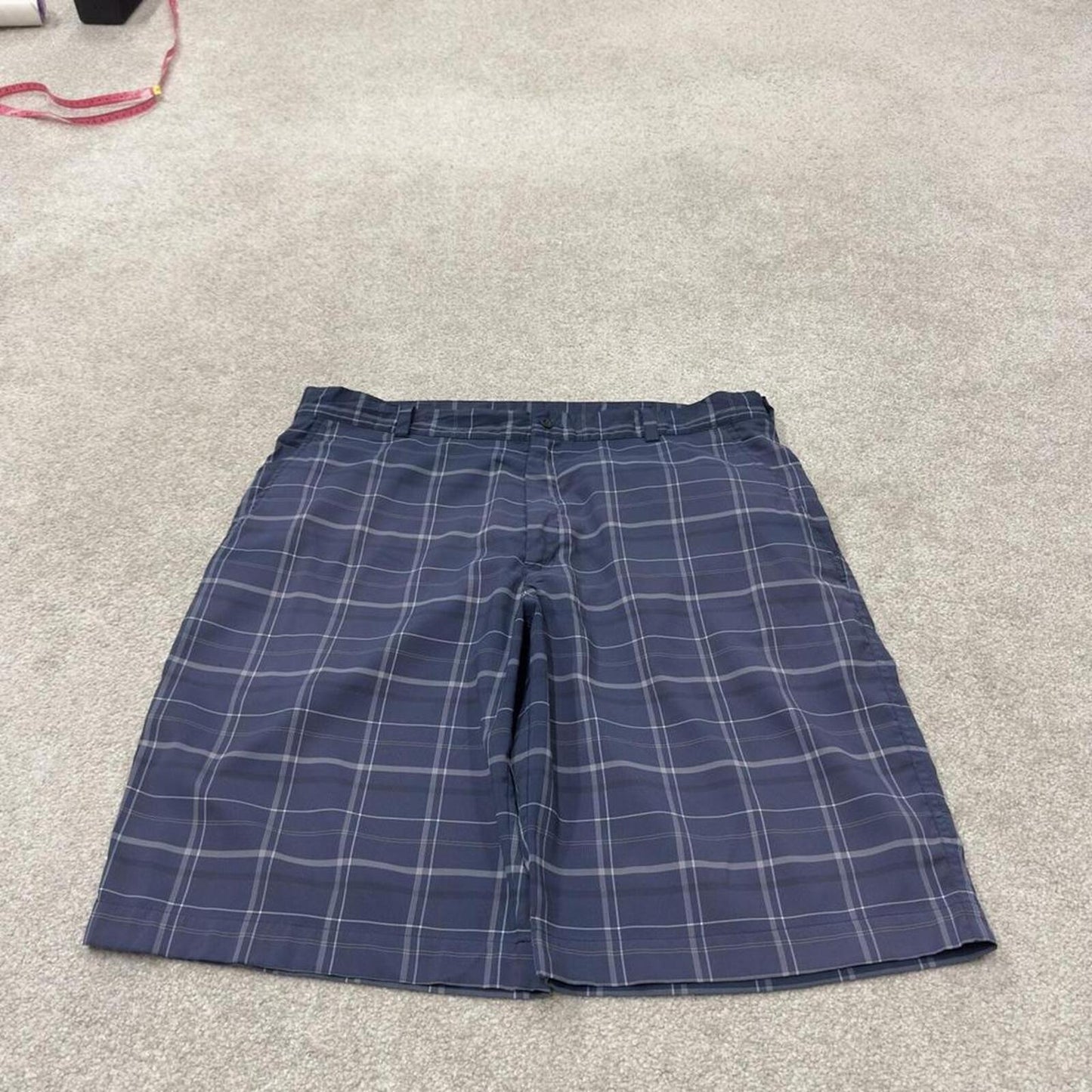 Checkered Nike Golf sports shorts y2k navy Casual style comfy loose floaty summer gym shorts
