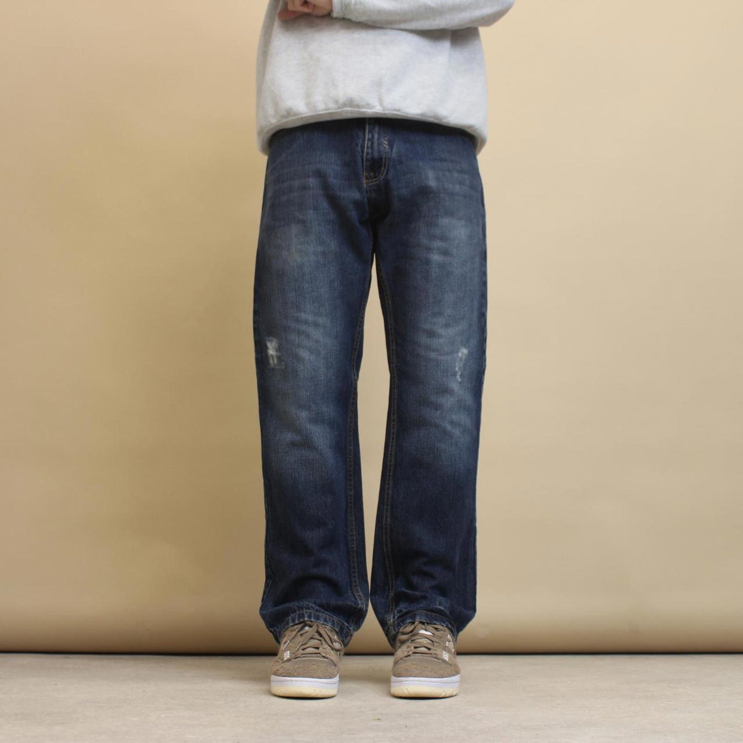 Blue A. Prodigee jeans W30L30 Y2K distressed style hip hop jeans