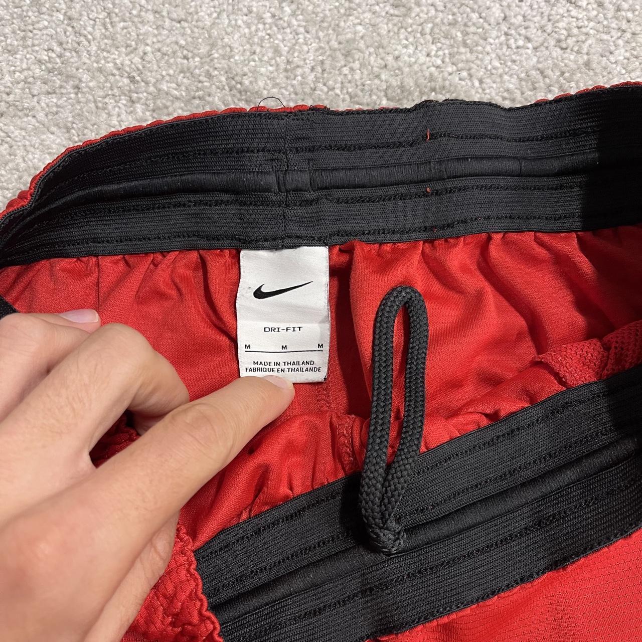 Nike sports shorts y2k Dri-Fit red Loose comfy floaty summer gym shorts