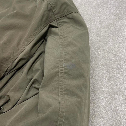 Y2K North Face puffer jacket khaki TNF thick puffer coat embroidered logo