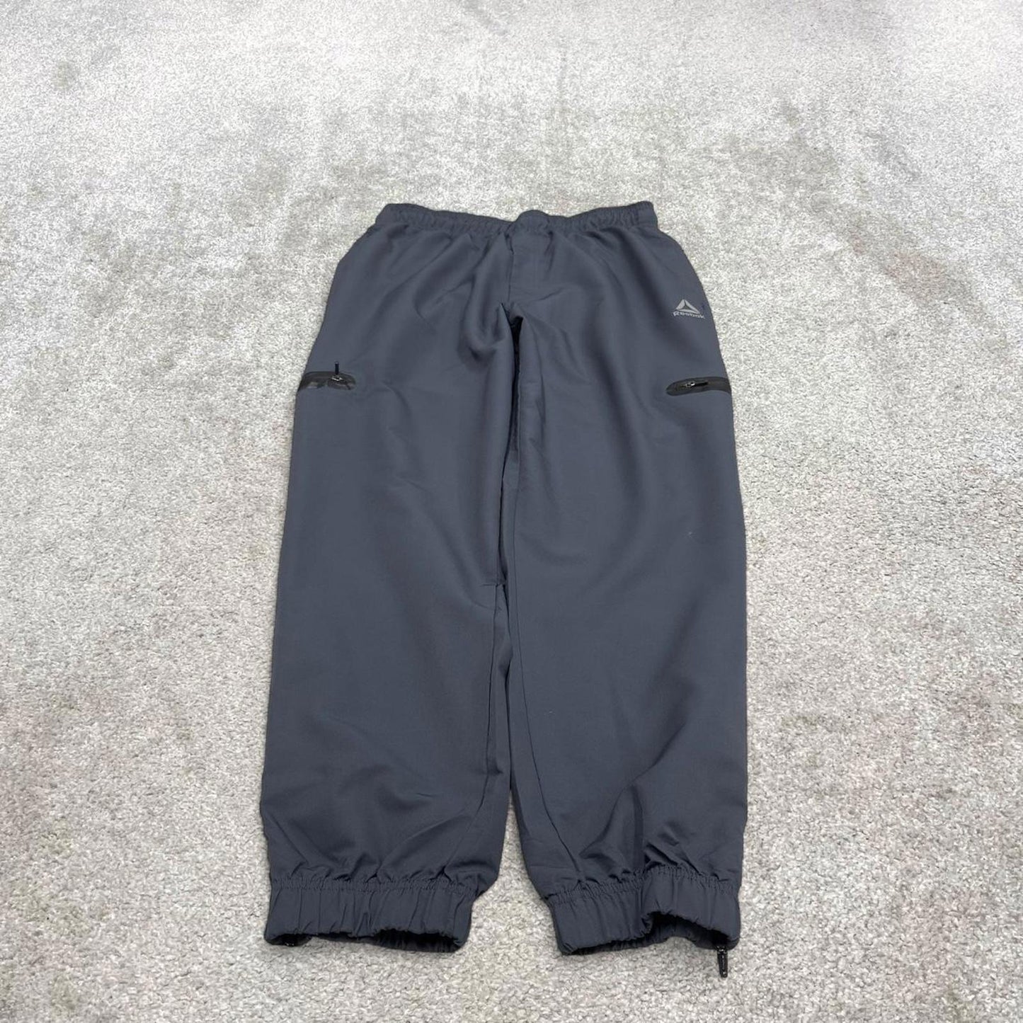 00s Reebok tracksuit bottoms grey Large loose y2k style joggers track pants trackies