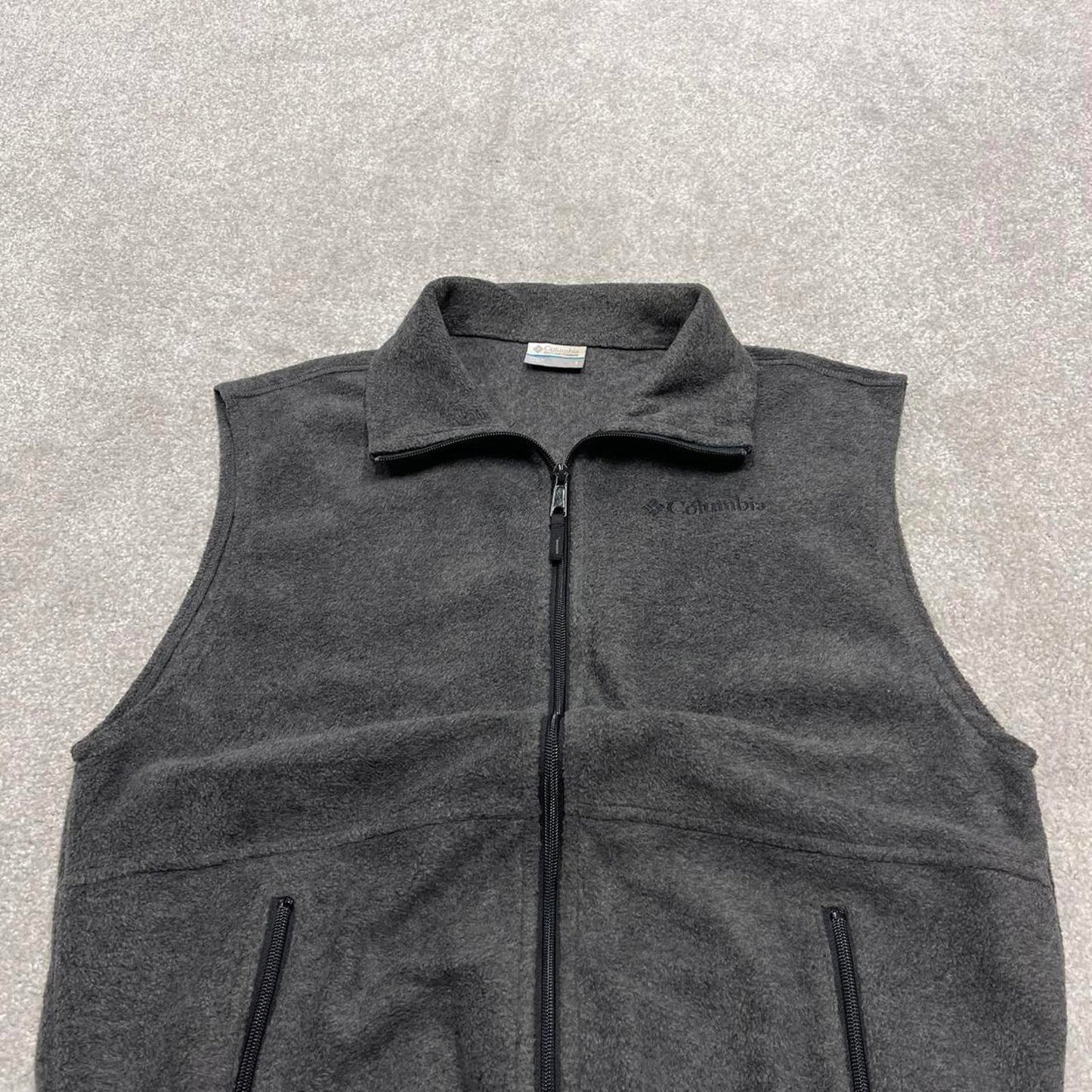 Columbia technical fleece gilet S full zip up y2k style autumn