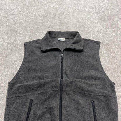 Columbia technical fleece gilet S full zip up y2k style autumn