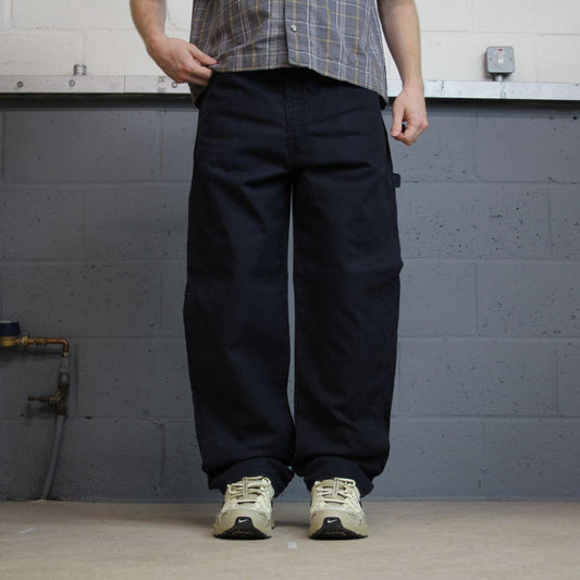 Bulwark FR denim carpenter jeans W36L32 navy Loose thick denim fire resistant utility cargo pants