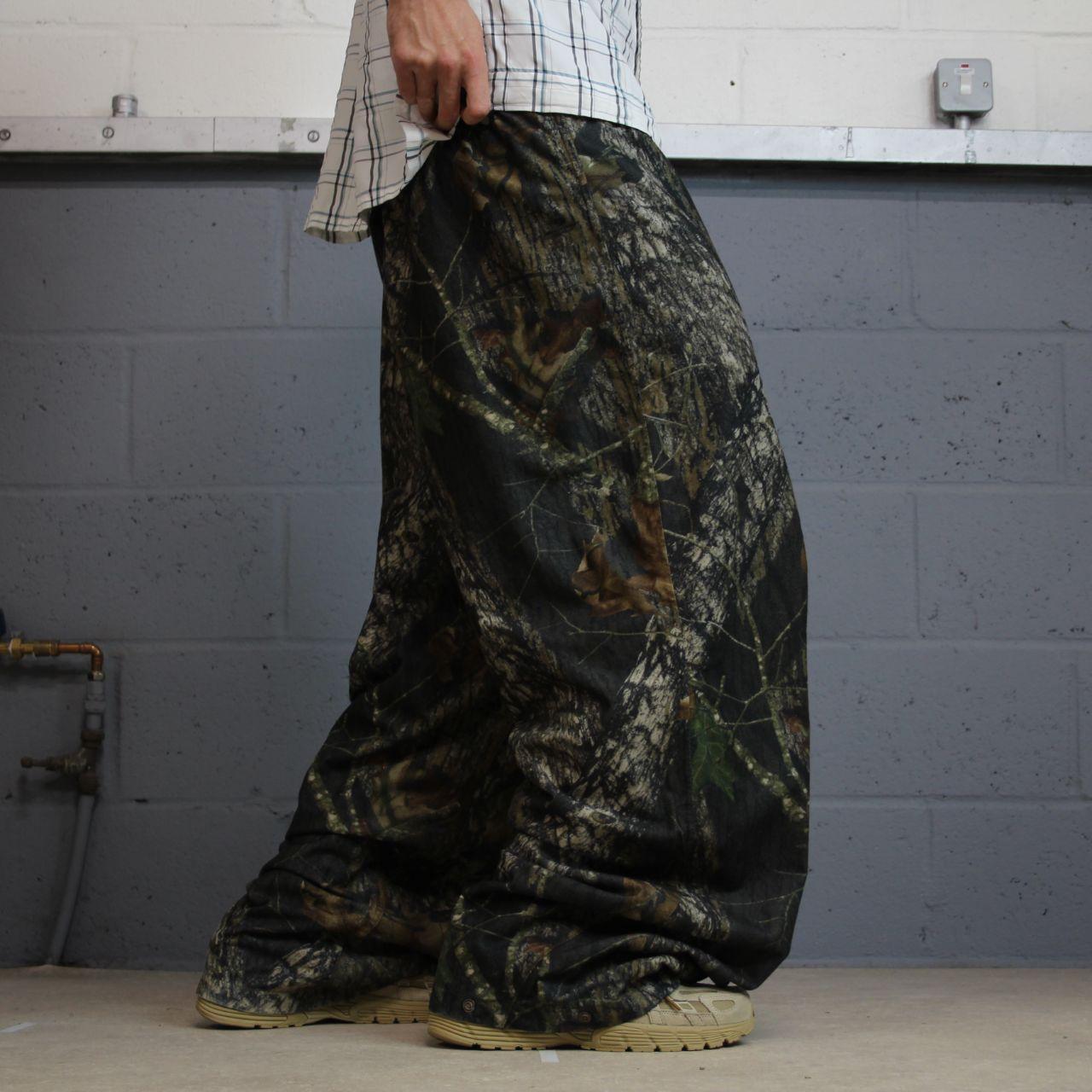Mad dog mossy oak extra baggy camo trousers Y2K khaki hunting utility trousers