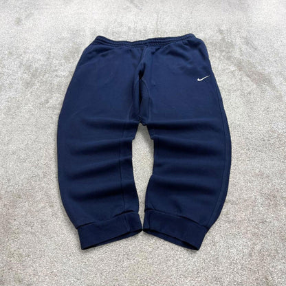 Navy Nike joggers XXL y2k 00s style sweatpants Swoosh logo gym wear track pants
