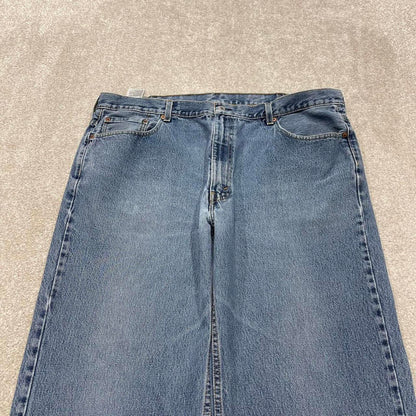 Y2K baggy Levi’s 550 jeans wide leg blue Loose relaxed fit denim pants red tab logo