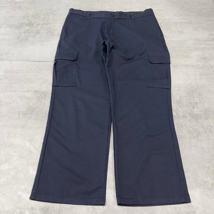Baggy Dickies cargo trousers W40L30 navy chino style skater cargo pants
