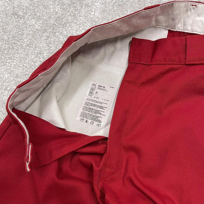 Dickies baggy carpenter shorts red Twill style chino skater shorts loose leg festival
