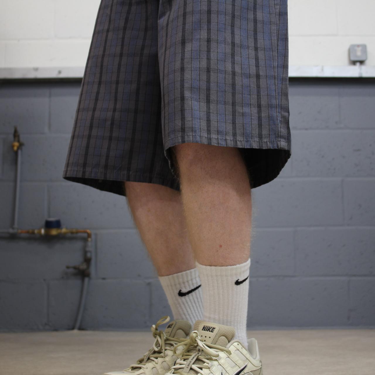 Dickies checkered chino shorts carpenter grey Chino skater / surf check shorts loose fit